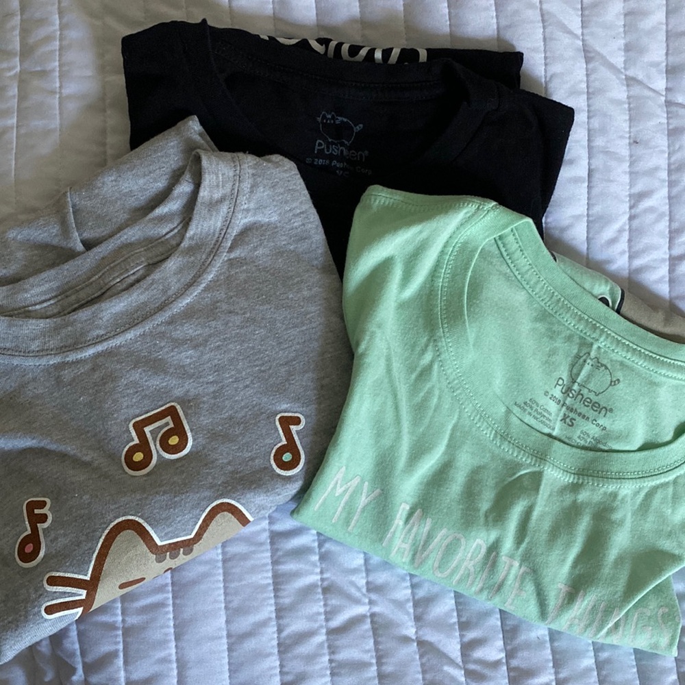 XS Pusheen T-shirt Bundle (3 shirts) (NWOT)